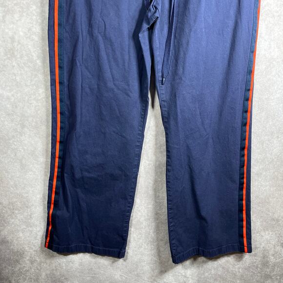 Maeve Anthropologie Khaki Pants Womens Small Navy Blue Classic Side Striped Boho - Picture 3 of 12